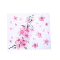Cherry blossom pattern car sticker on vehicle surface showing two size options