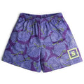 Anime Devil Fruit men's gym shorts in straight tube eight-point cut, sizes S to 6XL, orange purple red