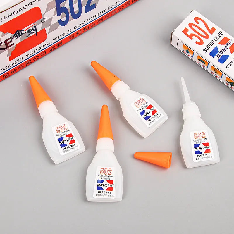 Specialised instant strong adhesive glue for shoe repairs in tube packaging