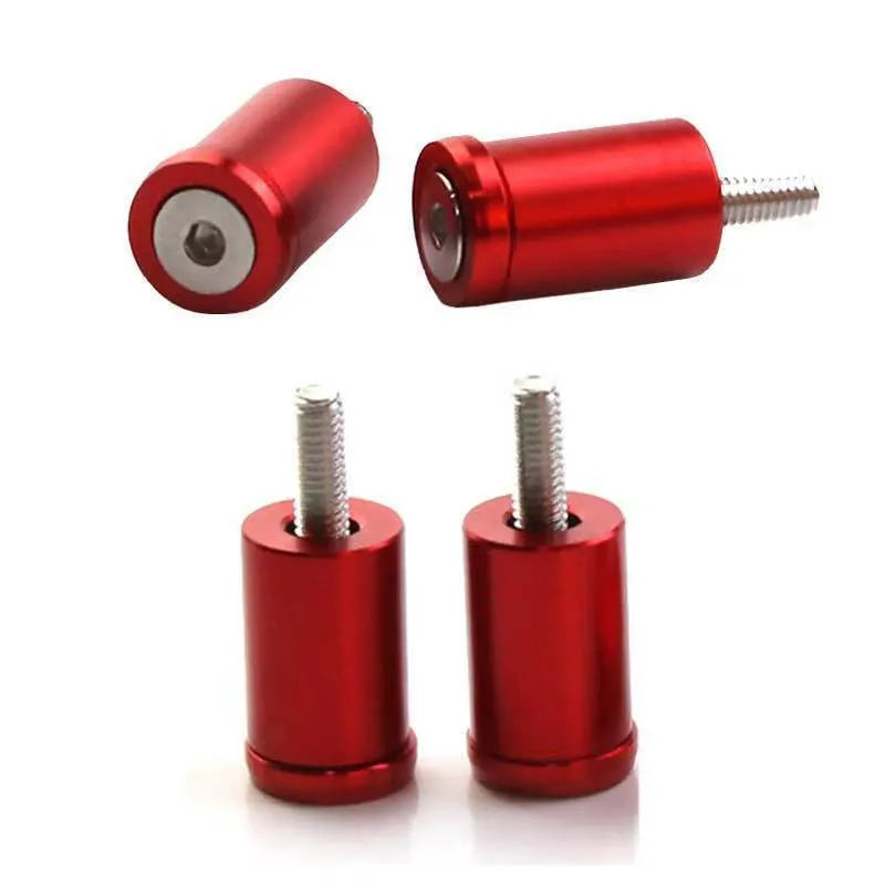 Aluminium engine cover spacer kit with screws, nuts and washers in black, blue and red colours