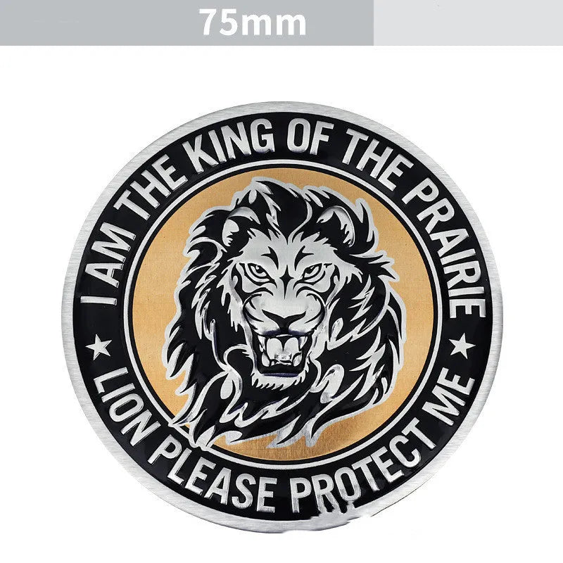 Aluminium car body sticker with animal designs for vehicle appearance modification