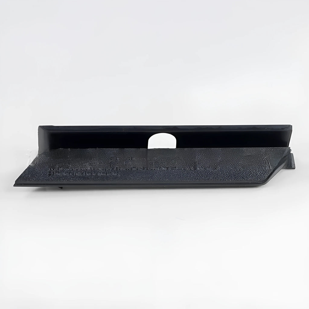 Black and white plastic hard drive bay blanking panel for 5.25 inch computer case slots