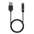 Black smart watch magnetic USB fast charger with 60cm or 100cm cable on a desk
