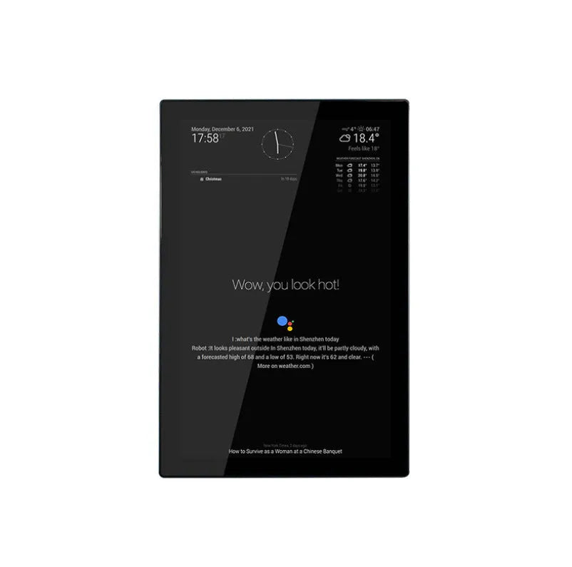 13.3-inch integrated computer voice assistant touch display with CM4 main control and ABS plastic housing