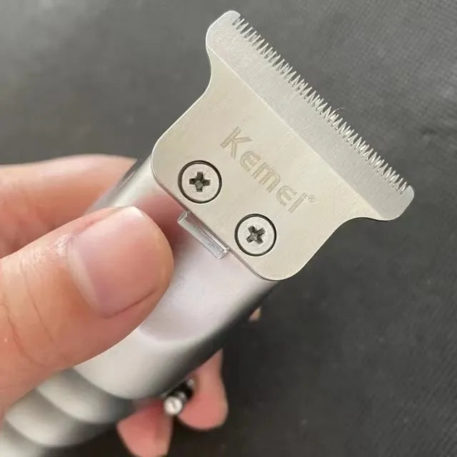 Barber scissors with LCD display and stainless steel blades