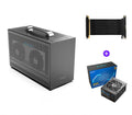 Hummingbird PRO ITX desktop computer chassis in titanium gray or white