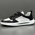 Men's breathable mesh casual shoes in white and yellow, white and black, or pure white, sizes 39-43