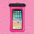 Waterproof phone pouch with double airbag construction and 45cm rope