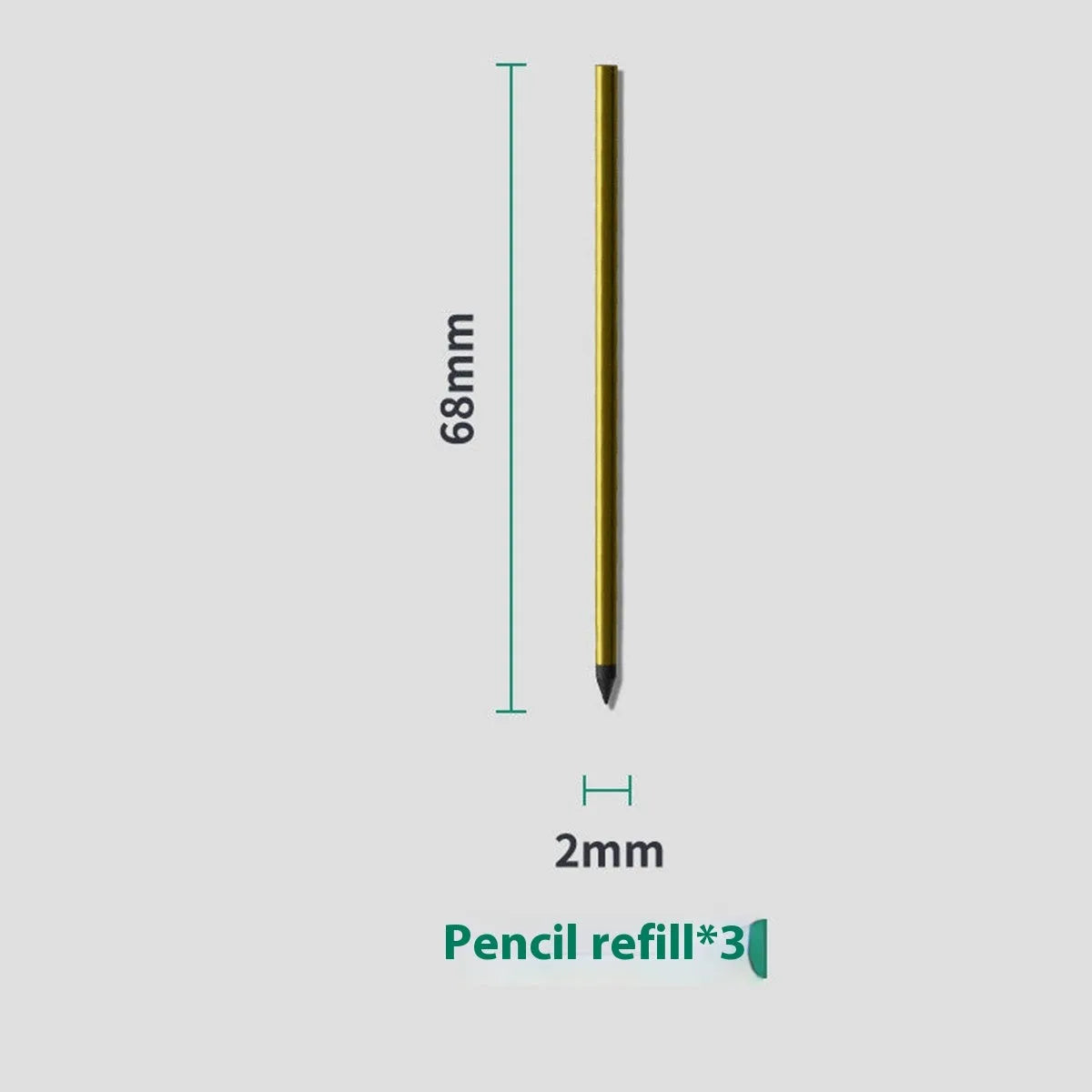 A4 loose leaf refill pad and nine metal-core pen refills for 6-hole spiral notebooks.