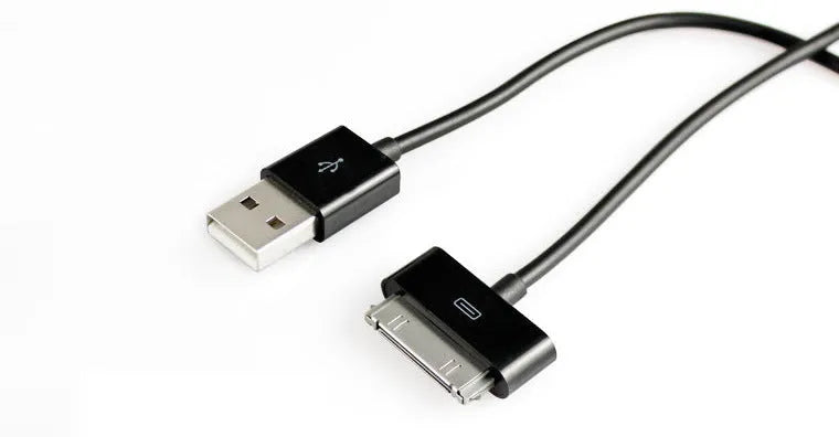 1 metre USB data cable with Samsung P1000 24PIN interface in black