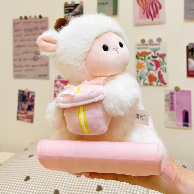 24cm Hokey Pokey plush doll with music sound function, soft PP cotton filling, available in seven animal colours