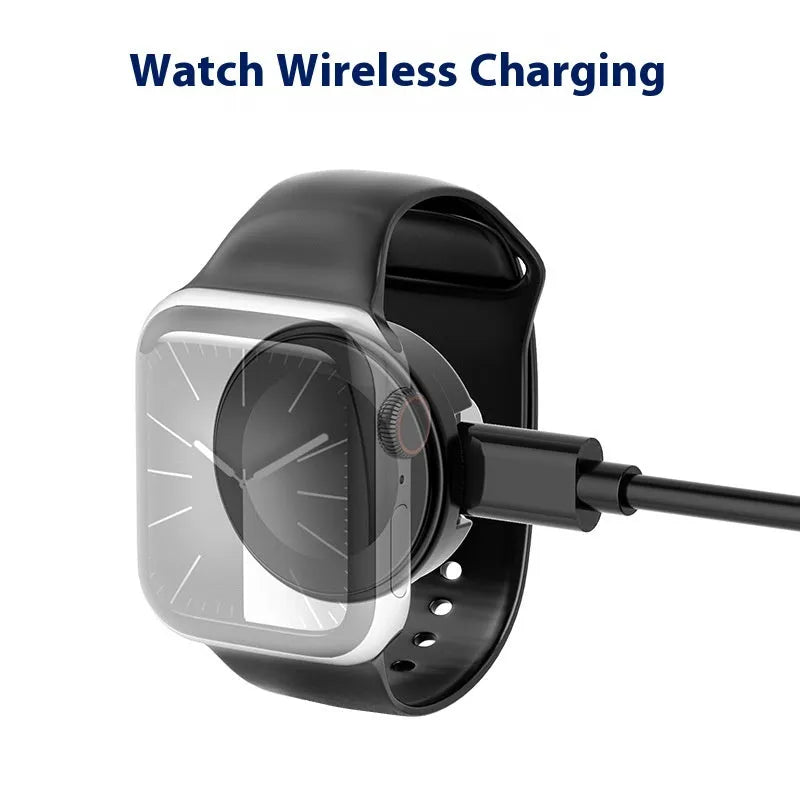 Black universal magnetic adapter for Mini USB, Lightning, OTG, Micro USB and Type-C with 60W fast charging