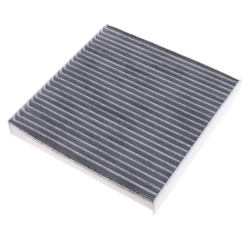 Grey Geely air conditioning filter grid panel measuring 215x210x30mm for vehicle cabin air system