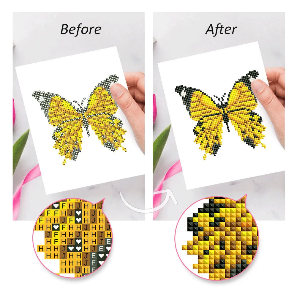 Diamond painting sticker set with 12 non-repeating acrylic cartoon style frameless pieces