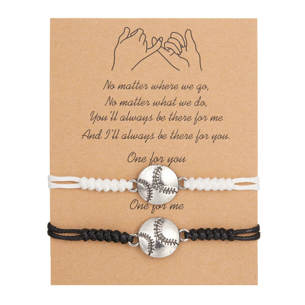 Black white mixed colour alloy couple bracelet with geometric square design for basketball football rugby volleyball or tennis fans