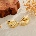 Gold threaded water drop earrings for women with long threader chain and teardrop drop detail