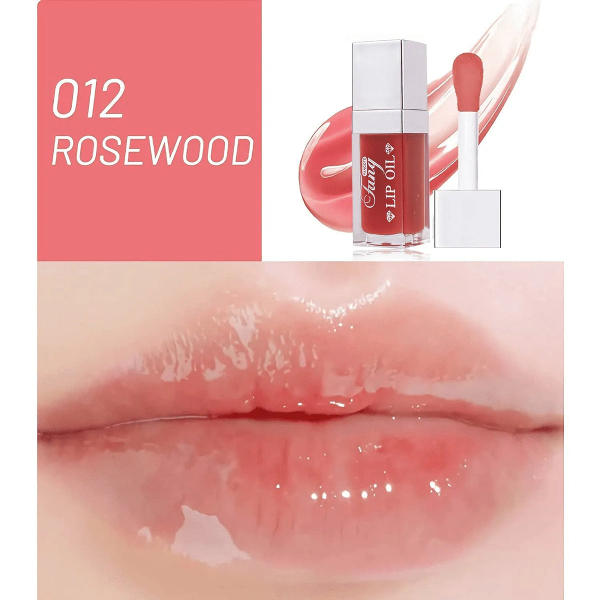 Five colour options of lip gloss mint lipstick with moisturising and repairing effects