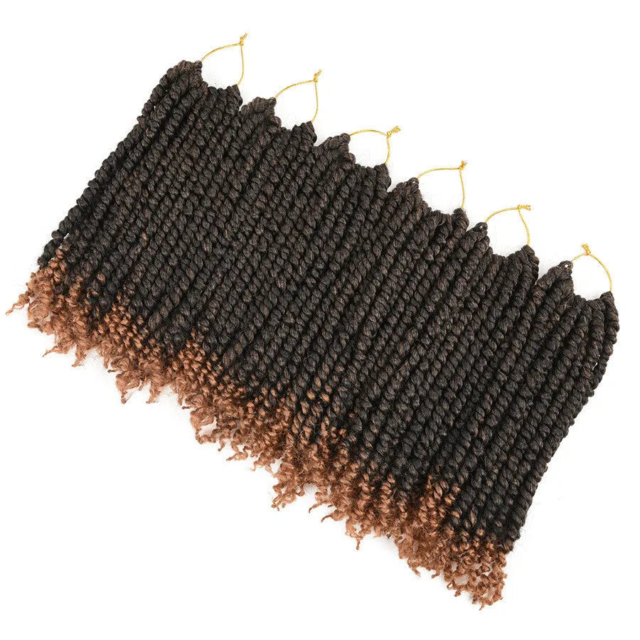 TOMO pre-twisted passion twist crochet hair in 12inch and 18inch lengths, colours 1B, T27, T30, TBUG