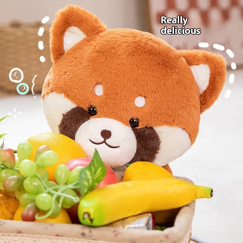 Cute Raccoon plush toy, 35cm height and 0.41kg weight, single stuffed raccoon for youth aged 15 to 35