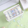 Transparent adhesive tape with colourful Midsummer Daisy cartoon pattern decoration on roll