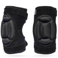 Roller skating and ski hip protection set with knee and elbow pads and steel plate hand protection option