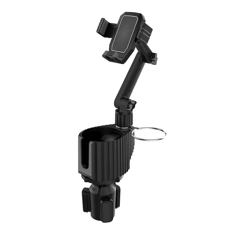 Car drink rack with kettle holder and mobile phone storage in green colour made from ABS PC materials