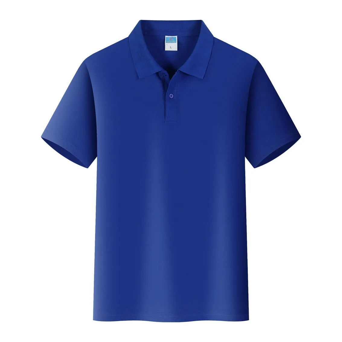 Short-sleeved cotton pullover shirt for advertising and workwear, shown in multiple colour options.