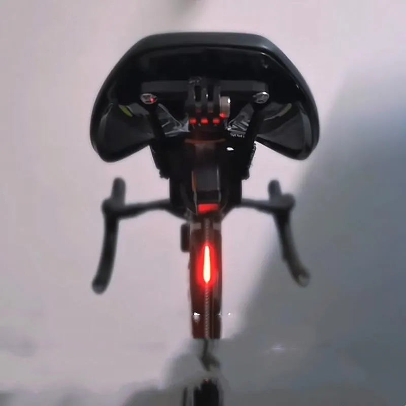 USB rechargeable waterproof bicycle taillight in five colour options for night riding safety