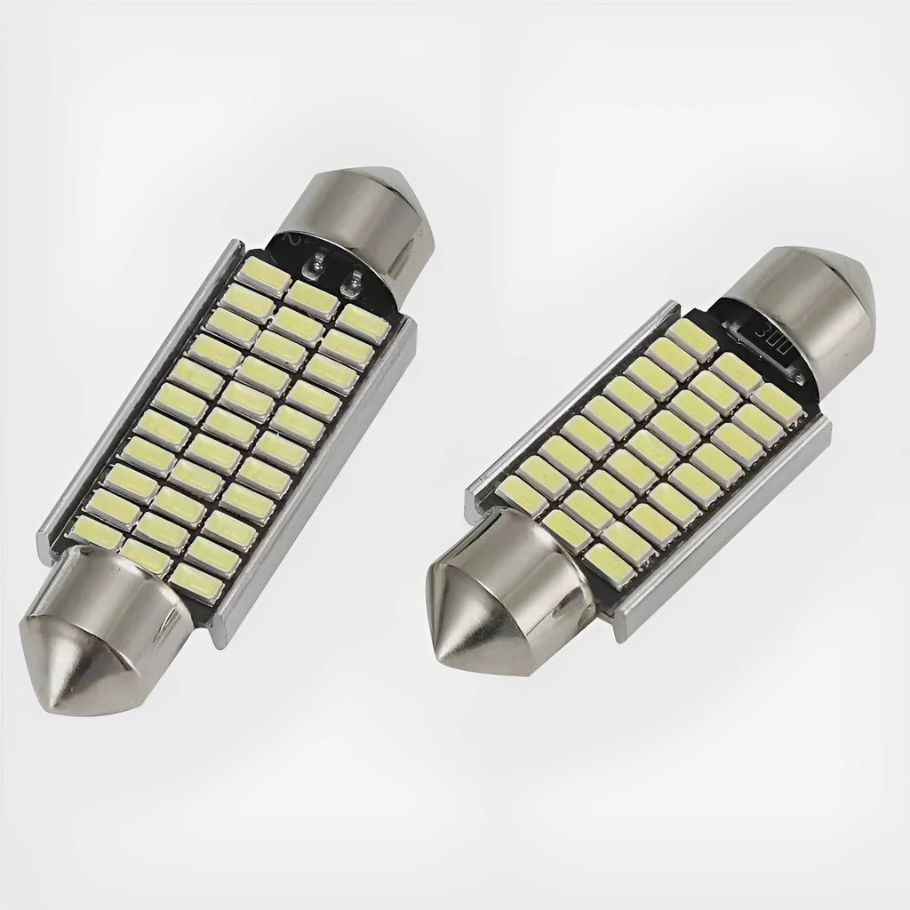 Aluminium car roof light with double-tip design in one of four available sizes