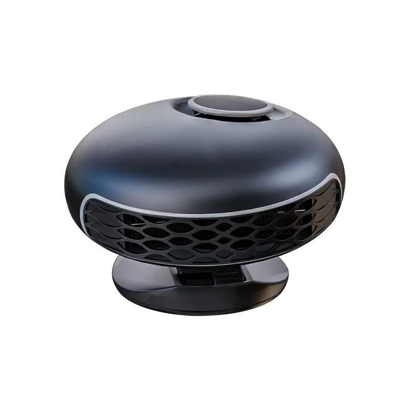 Black car warm air blower heater with power cord for 12v 24v defrosting demisting