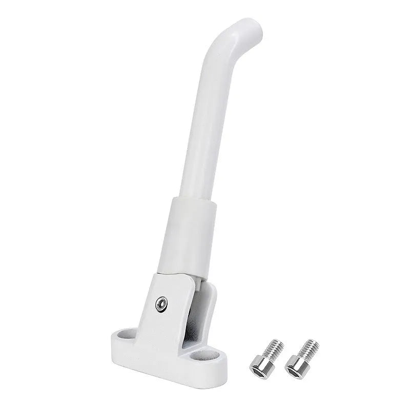 Aluminium alloy electric scooter foot brace accessory in black white or grey with screws