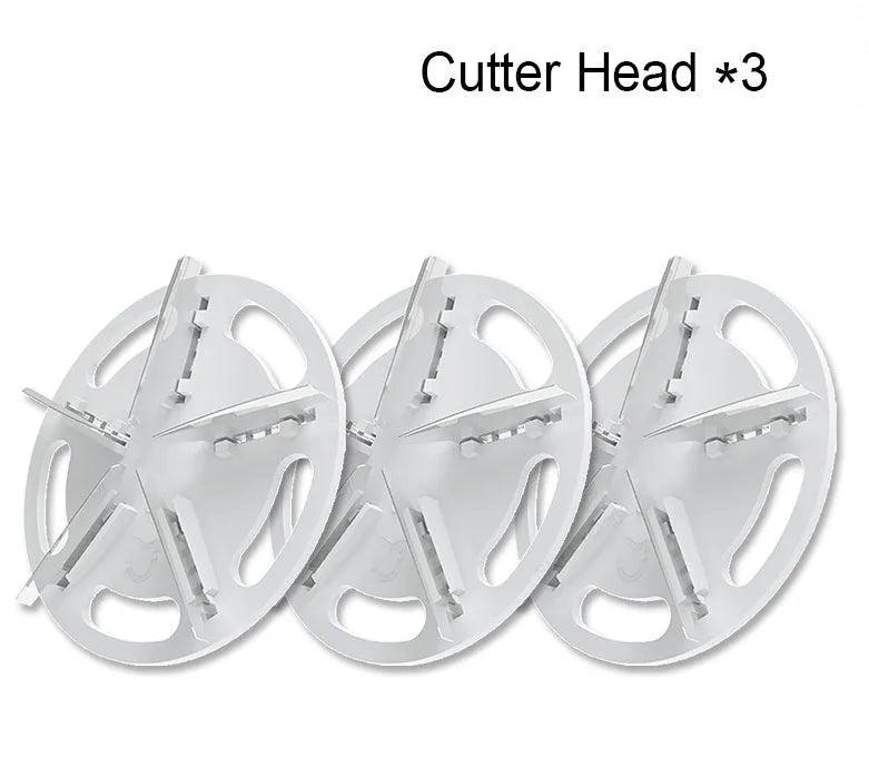 White plastic charging bulb remover tool 145x62x65mm with cutter head option