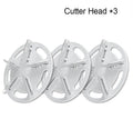 White plastic charging bulb remover tool 145x62x65mm with cutter head option