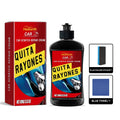 100g car scratch repair cream tube with blue towel and blue square sponge