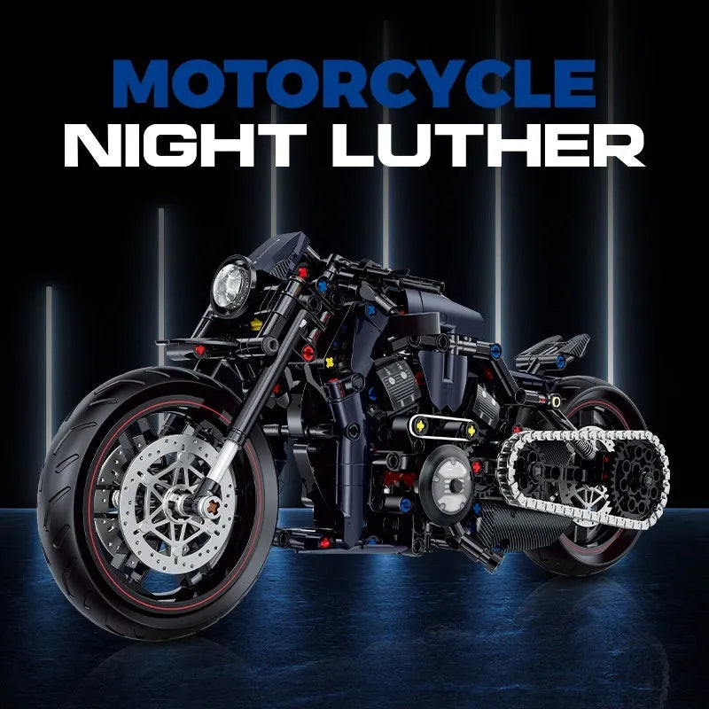 1:8 H2R motorcycle building blocks toy model made from small-particle plastic in a colour box for teenagers aged 7-14