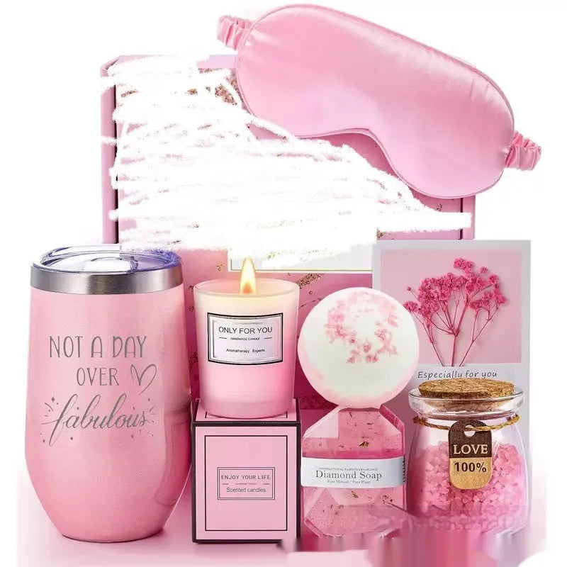 Soy wax aromatherapy candle gift set in gift box with multiple colour options