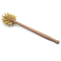 Large long handle beech wood bottle brush with sisal bristles, 34.5 x 6.5cm, beech sisal colour