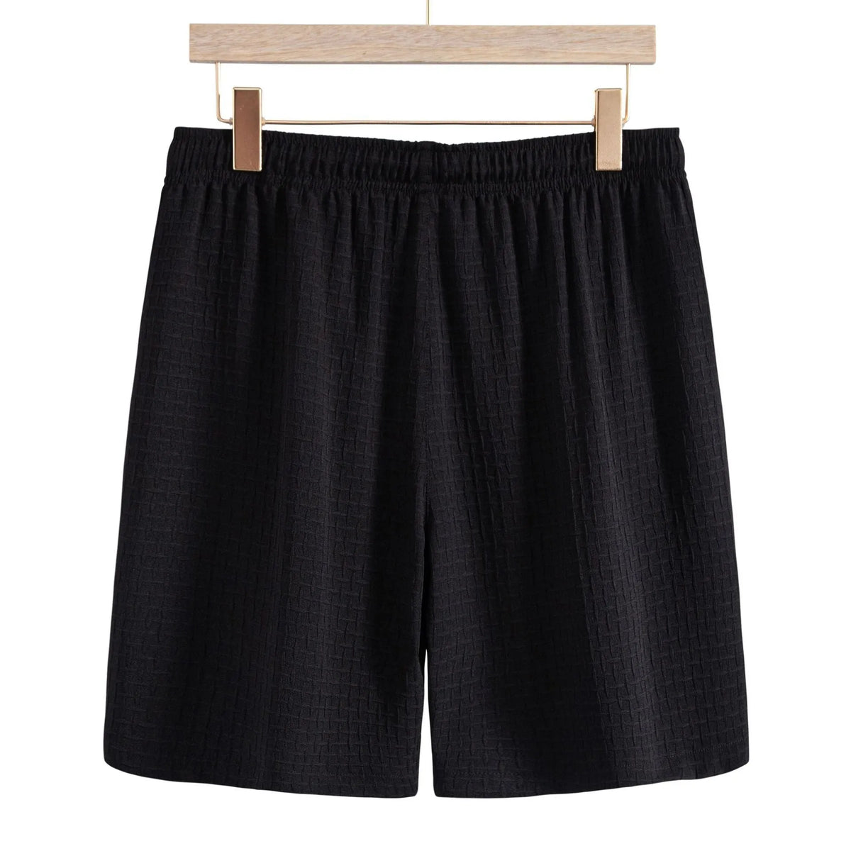 Men's cotton blend beach short sleeve shirt and shorts suit in loose cardigan style
