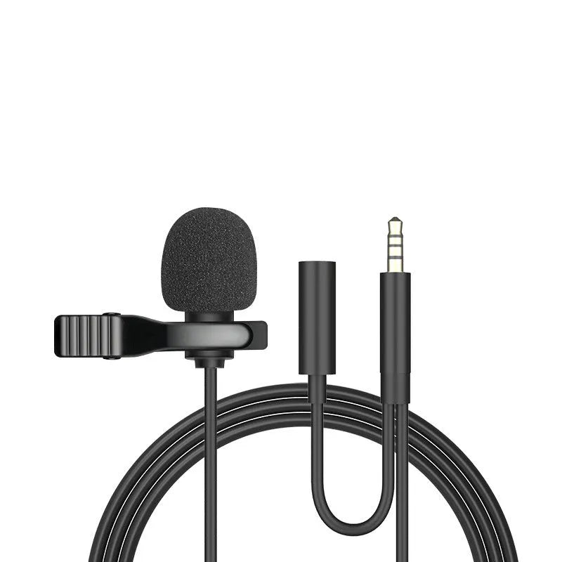 Apple-compatible lavalier microphone wired headset with 1.5m cable and in-ear design