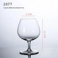 440ml clear crystal brandy glass with low foot and simple Nordic style for spirits
