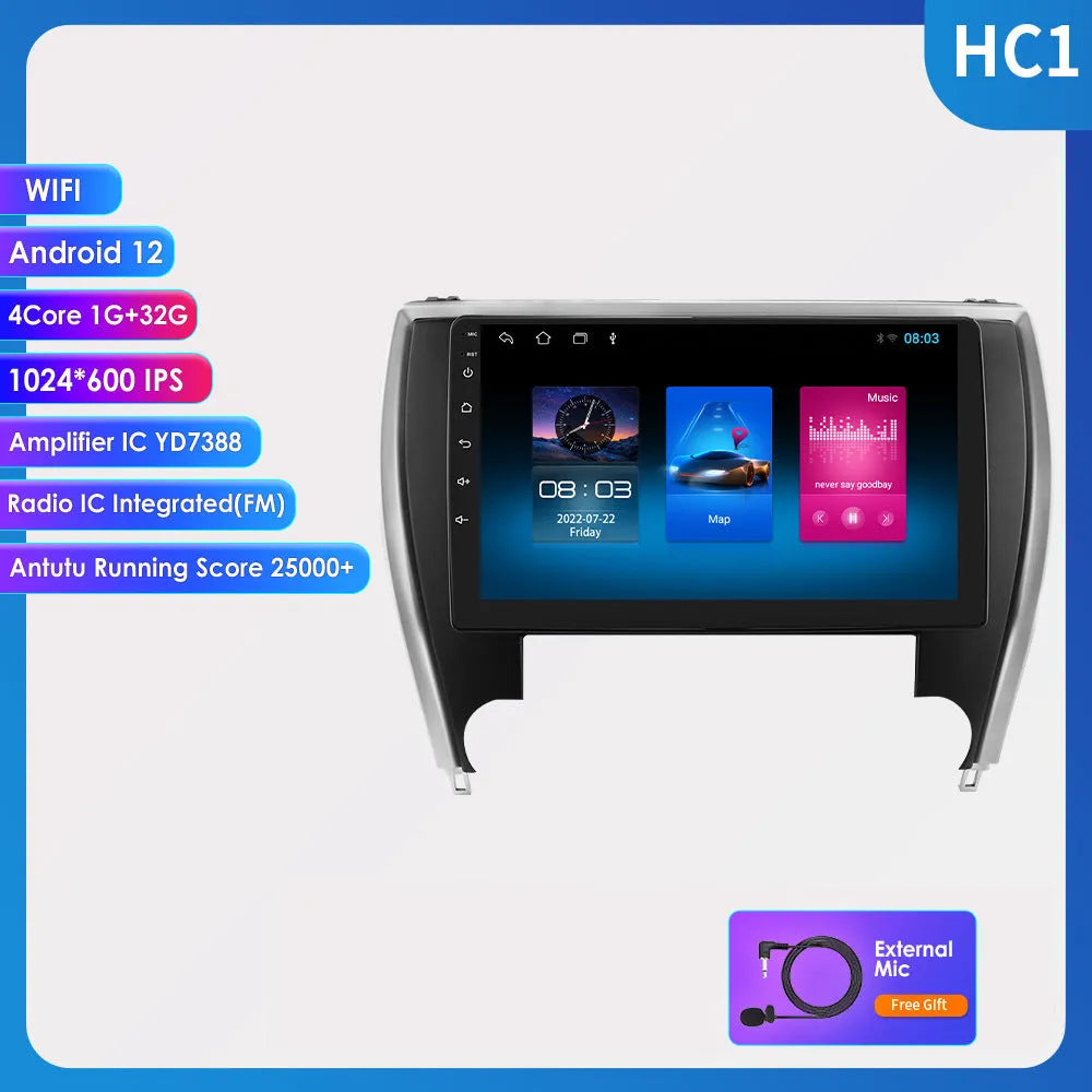 10-inch car navigator all-in-one machine for Toyota Camry 2015 with metal ABS construction