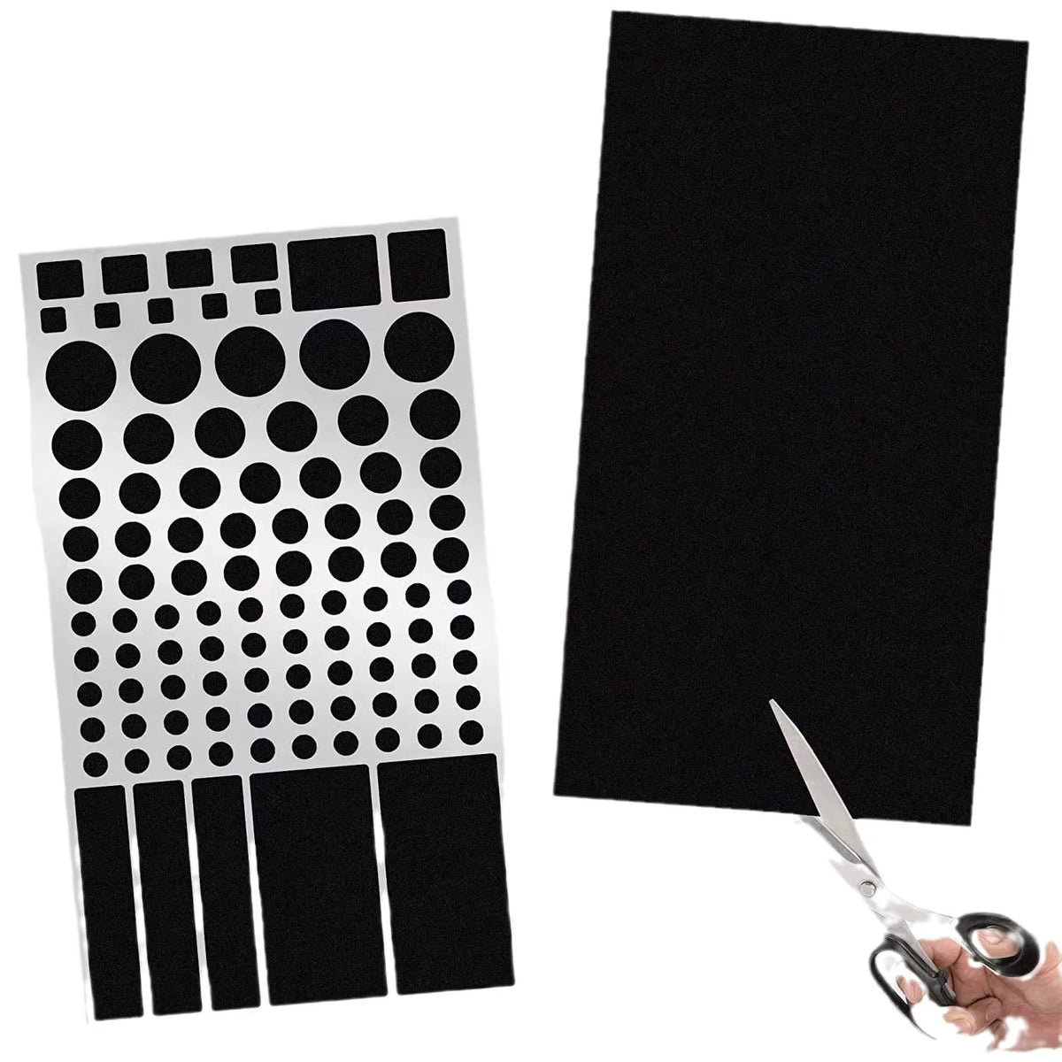 Black air conditioning light shading sticker patch for blocking LED glow