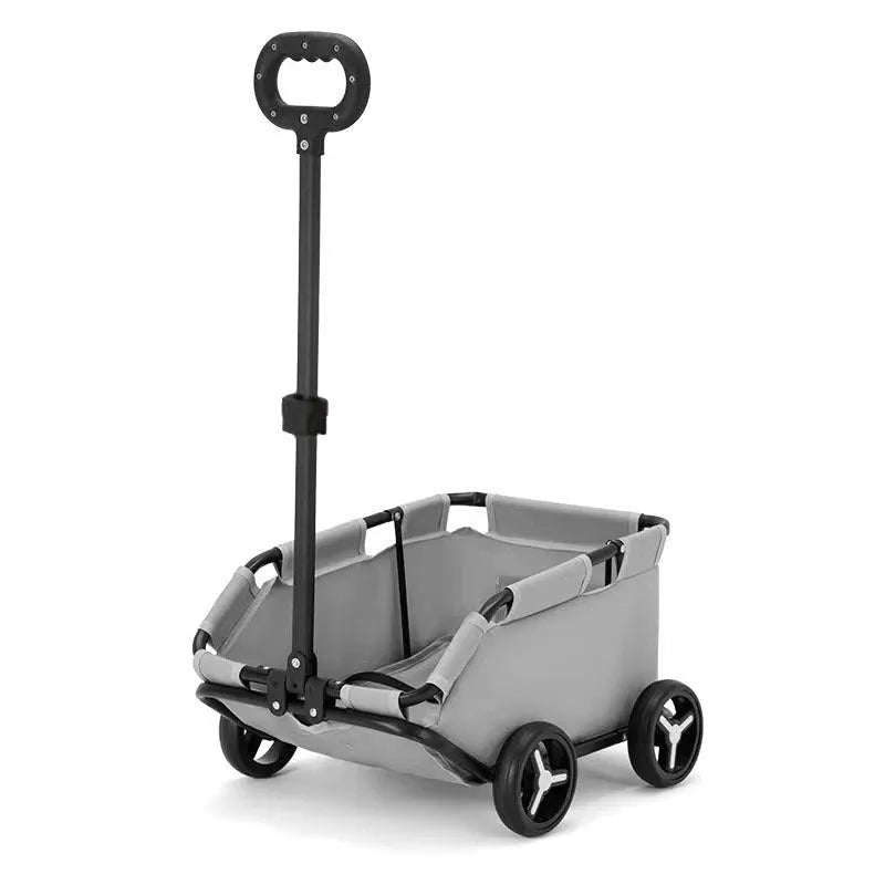 Foldable pet stroller for dogs and cats, Oxford cloth and metal, 35x51x31cm, in black, dark grey, pink, red, or green.