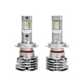 Car LED headlight bulb with far and near light switching, aluminium alloy body, white light, H7 H11 H4 9005 9006 fittings
