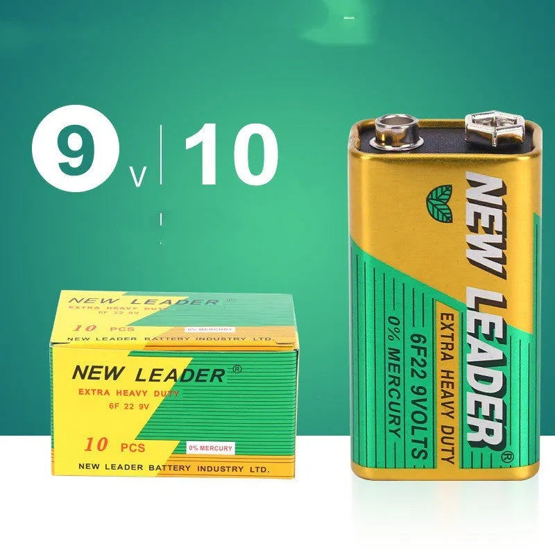 Xinlida 9V alkaline battery model 6F22 for walkie-talkies and wireless microphones.