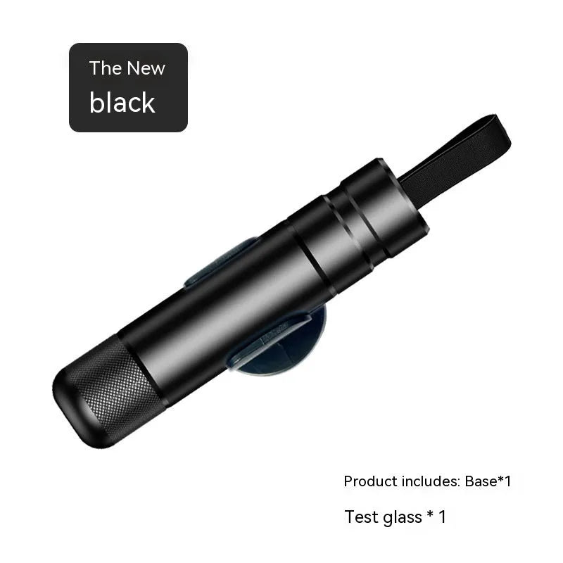Aluminium alloy car safety hammer with sand blasted finish and PC ABS handle, 20x88mm size