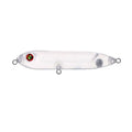 Transparent plastic DIY blank fishing lure body measuring 9.5cm long with a 7mm eye socket.