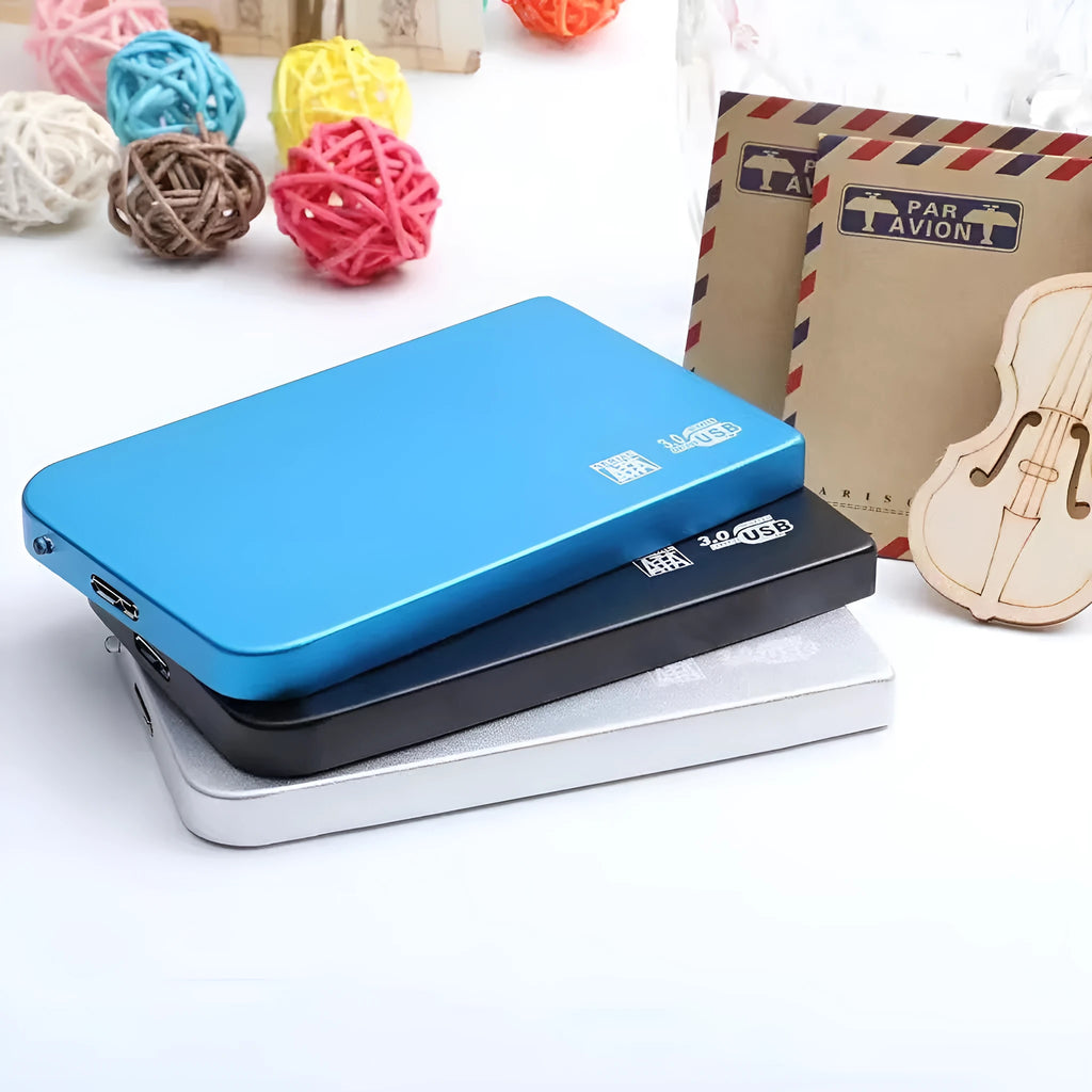 USB 3.0 solid state mobile hard disk with metal shell in choice of colours.