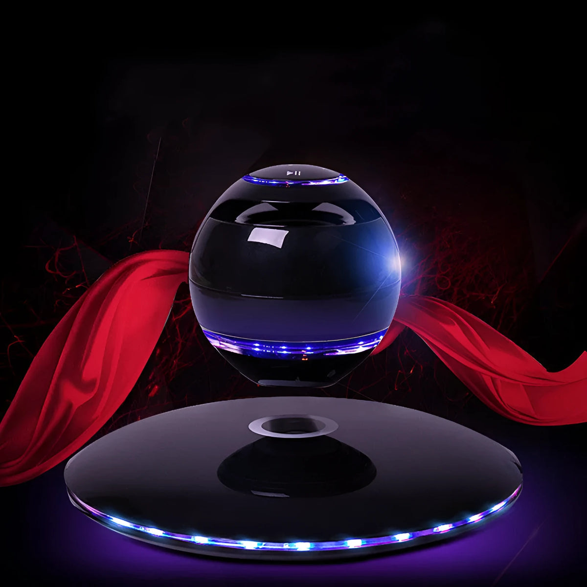 Black technology electronic creative toy speaker in colourful white or black, 3W, 10m transmission, plastic, 1.5KG