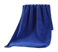 Blue microfiber car cleaning towel 30x60cm on surface for washing waxing polishing